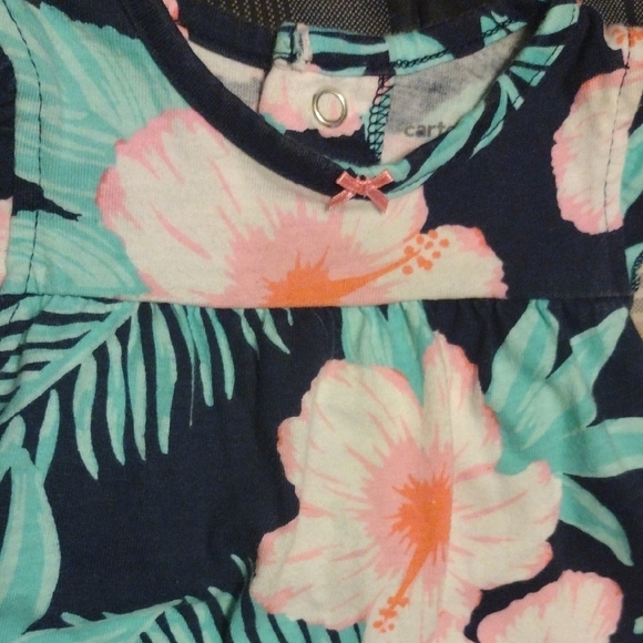 Carter's Tropical Floral Baby Romper​ - Picture 2 of 6